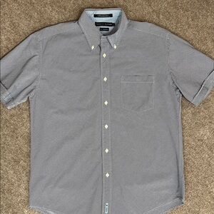 Vintage checkered short sleeve Hilfiger button shirt L